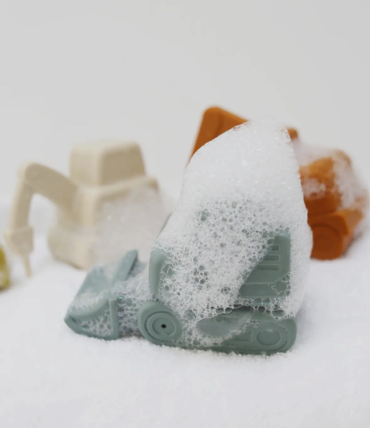 Marlowe & Co Baby Silicone Construction Bath Toy Set Mold Free Silicone Bath Set