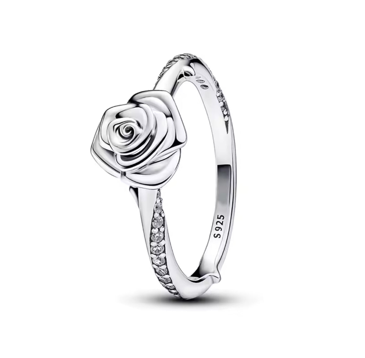 S- Rose Flower Statement Ring