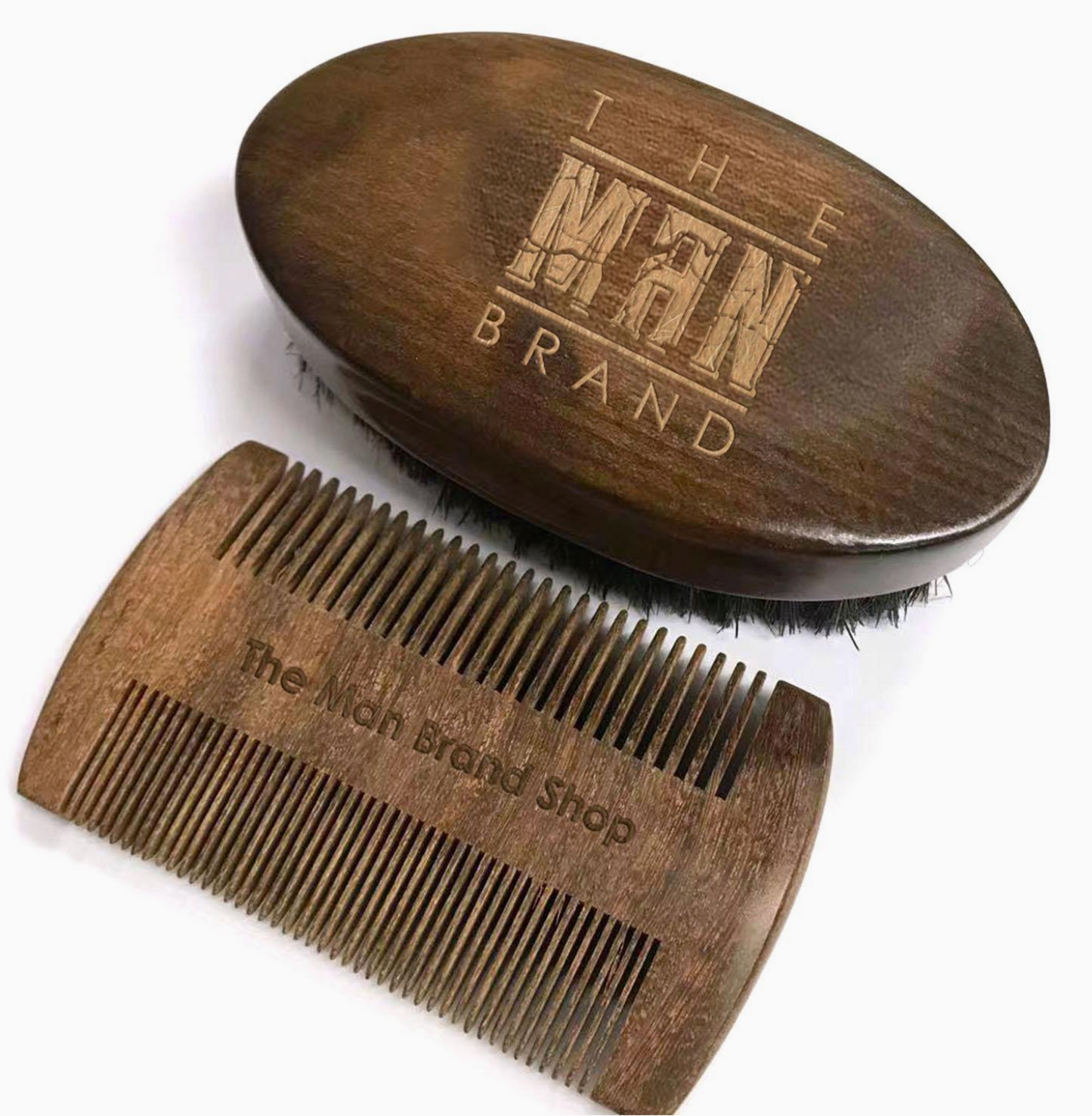 The Man Brand Essential Beard Care Kit: Brush, Comb, and Trim