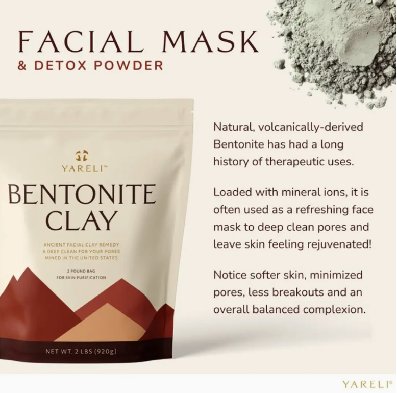 Bentonite Volcanic Clay Mask & Detox Bath For Rejuvenation