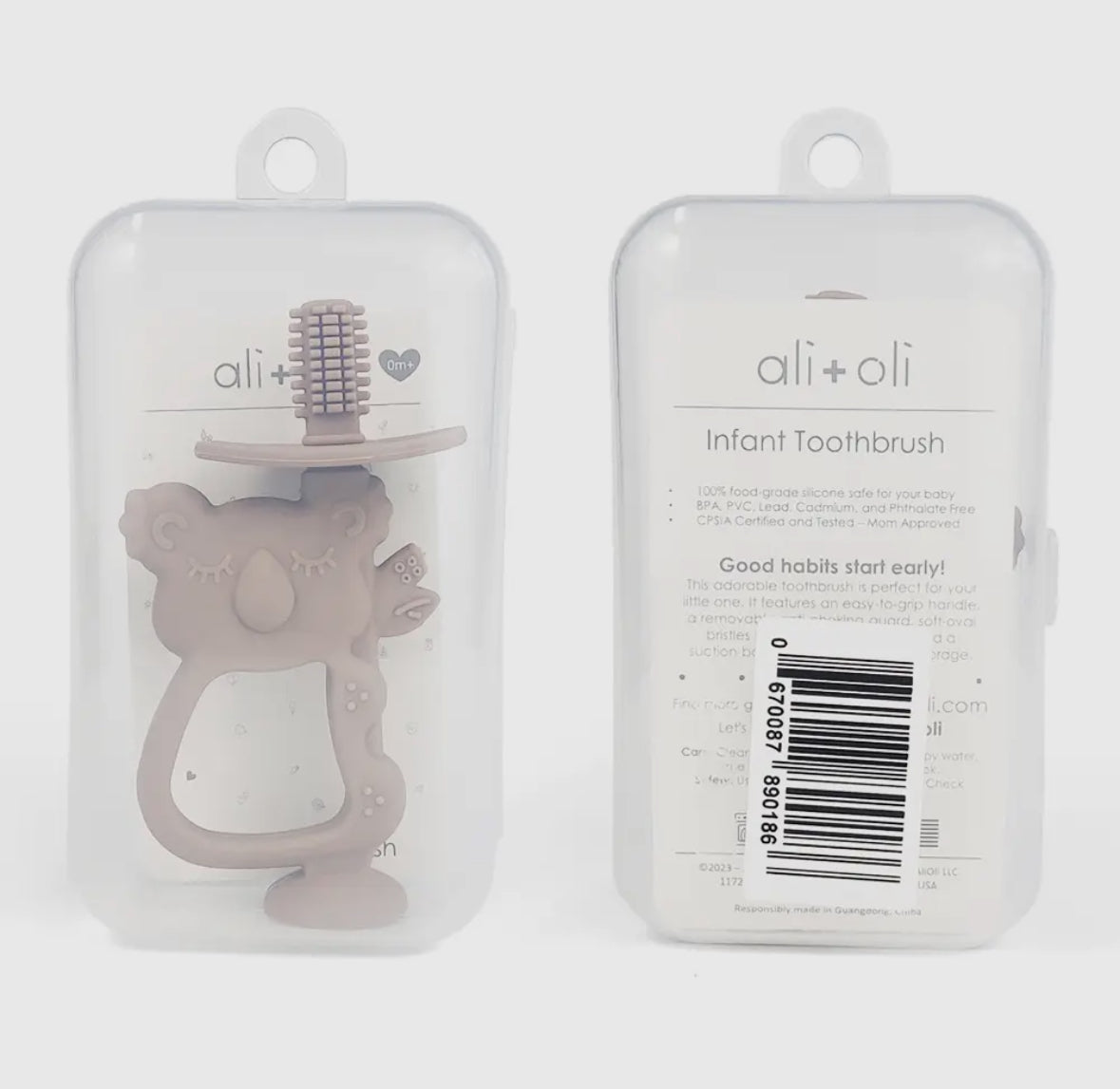 Ali+Oli Training Toothbrush Oral
Care Koala (Taupe)