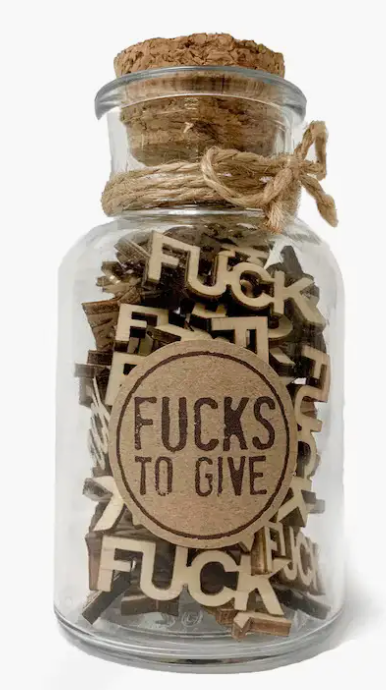 Small Jar of Fucks Gift Jar (5oz) - Perfect Gag Gift
