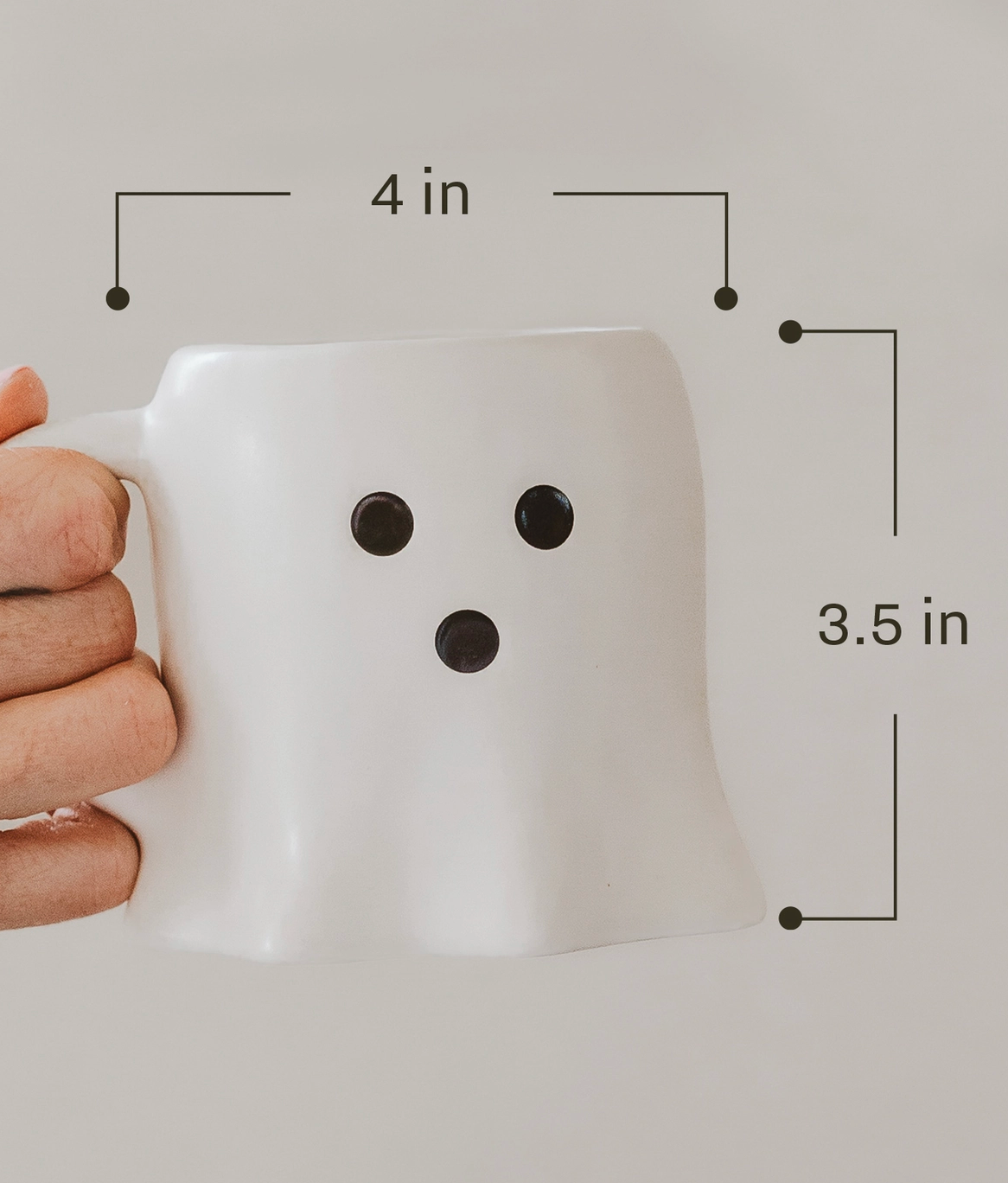 *New* Black/White Ghost Coffee Mug