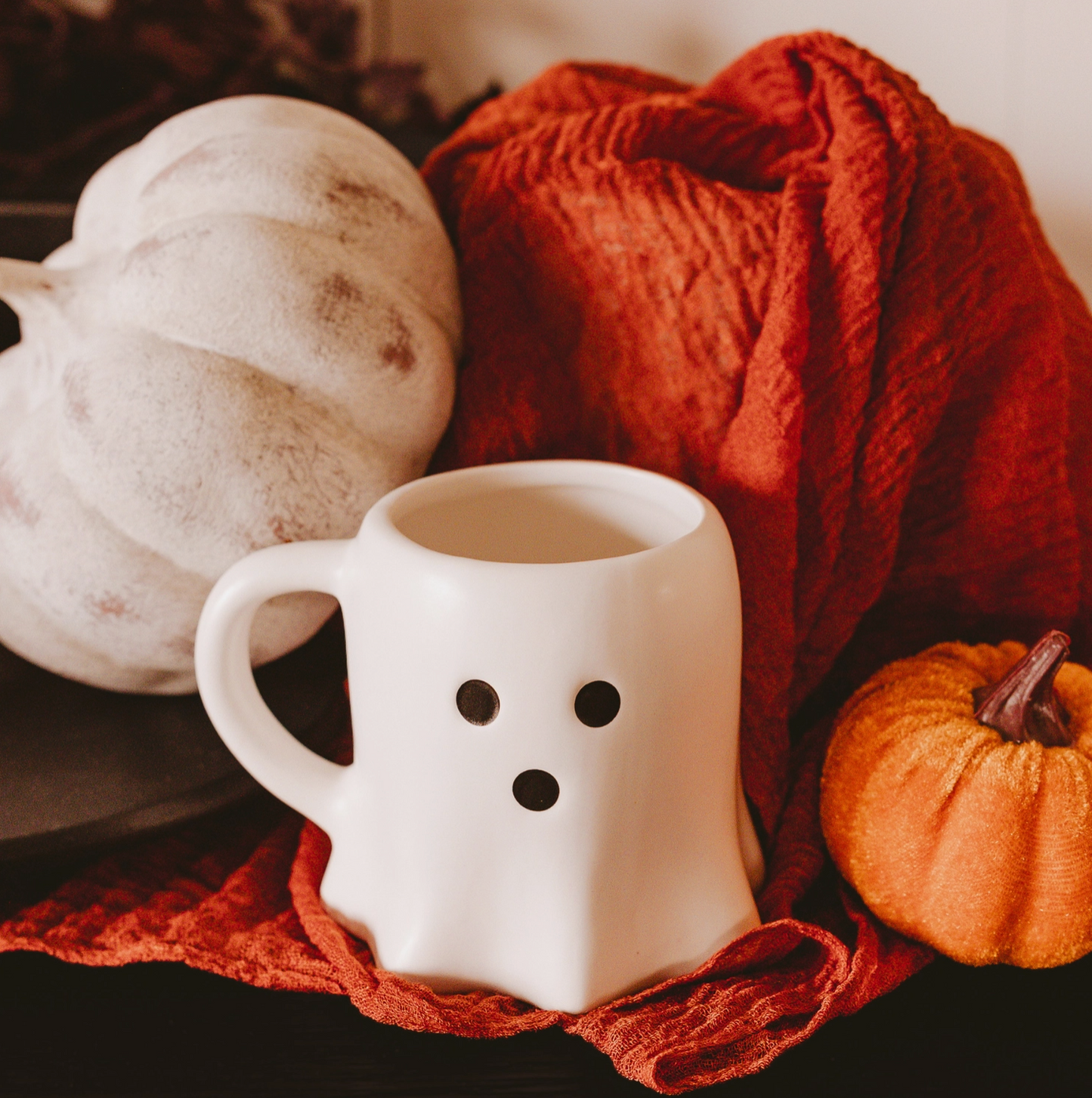 *New* Black/White Ghost Coffee Mug