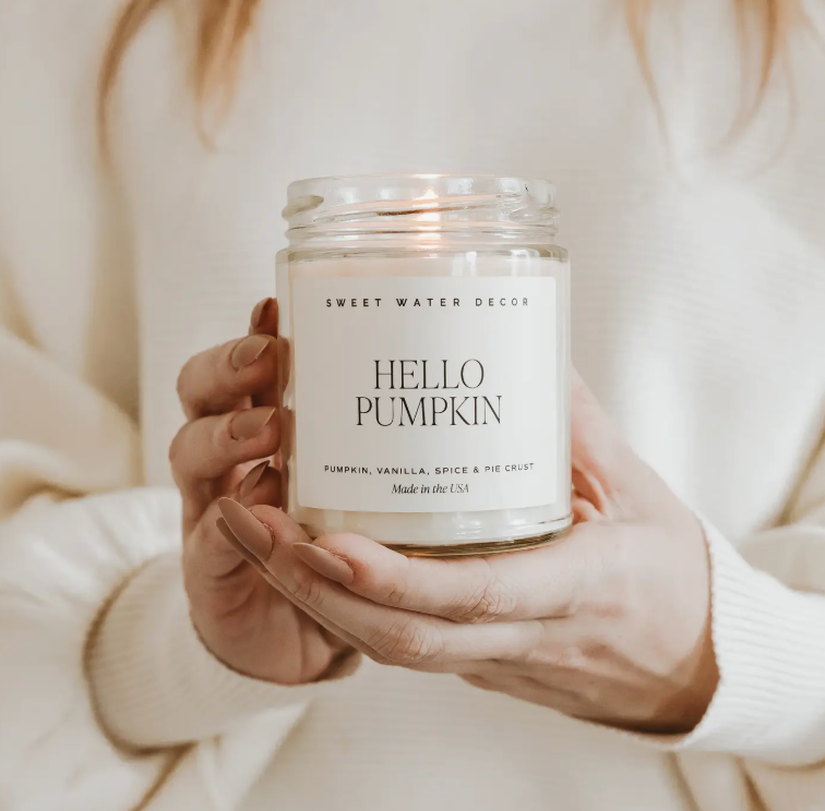 Hello Pumpkin 9 oz Soy Candle